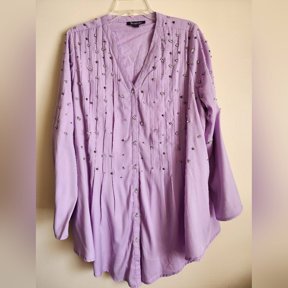 Lavender Embellished Women's Top